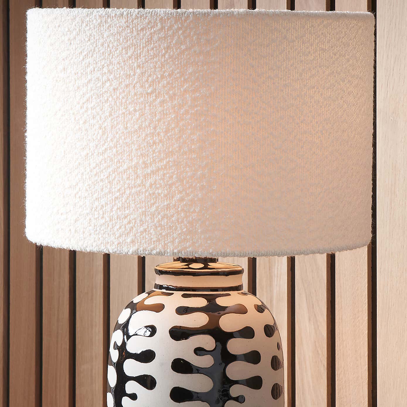 Rouen Boucle Cylinder Shade