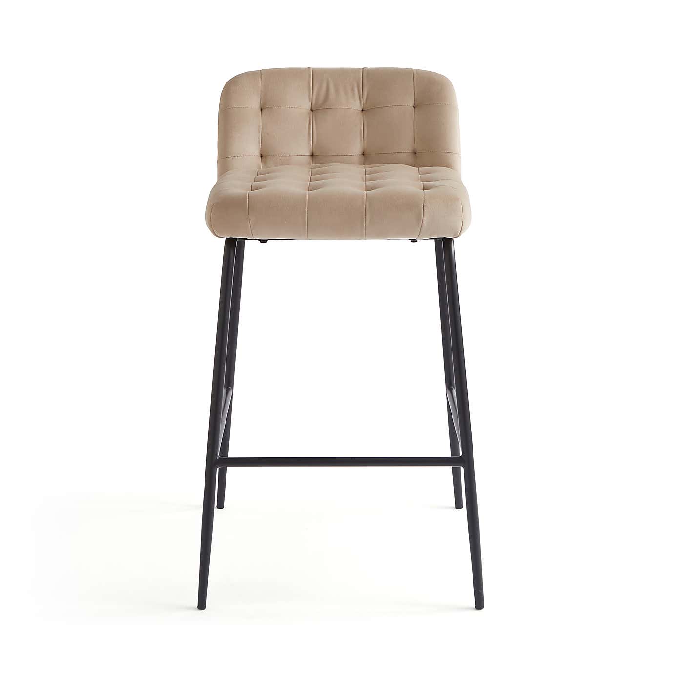 Bodie Counter Height Bar Stool, Velvet