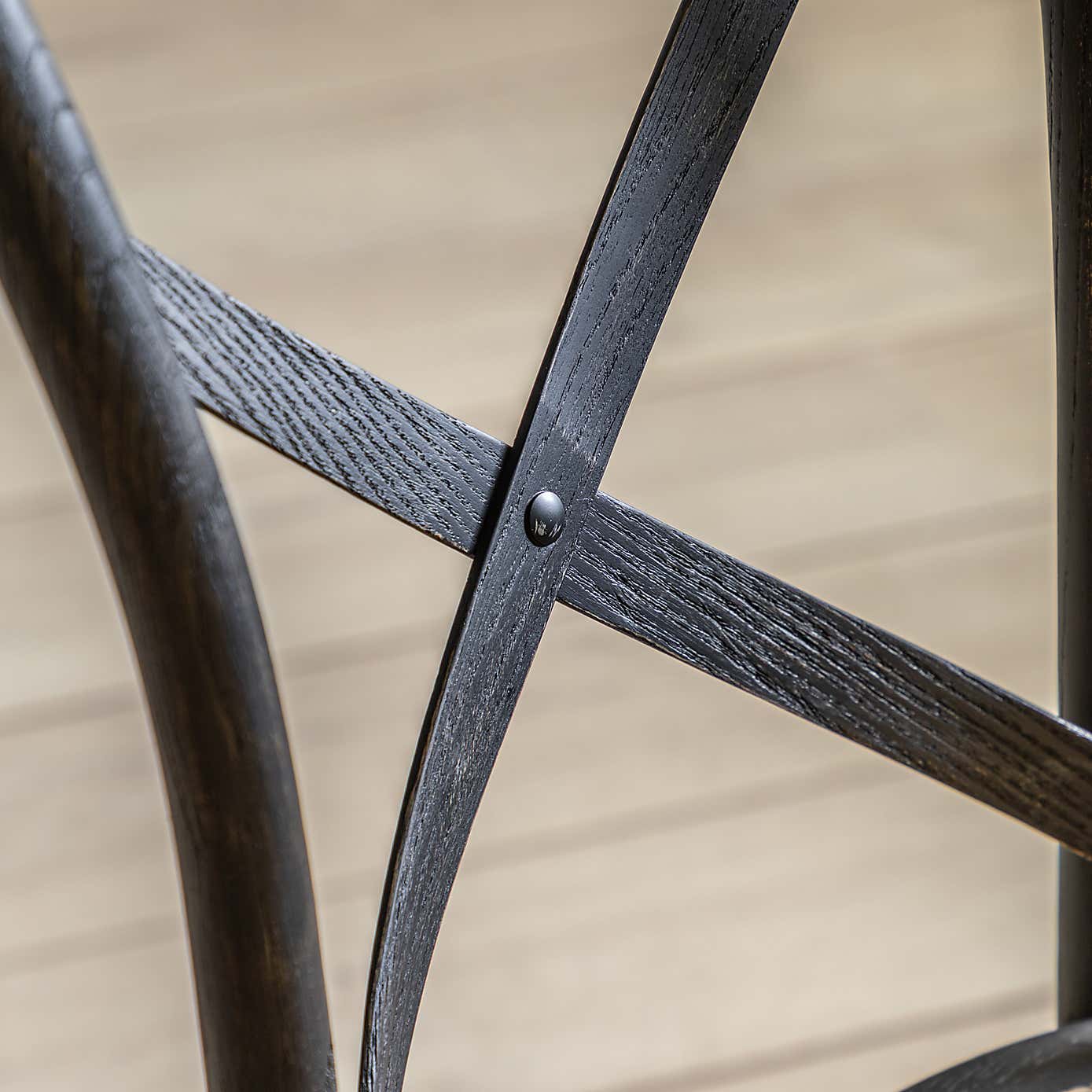 Cannock Set of 2 Dining Chairs, Oak & Rattan