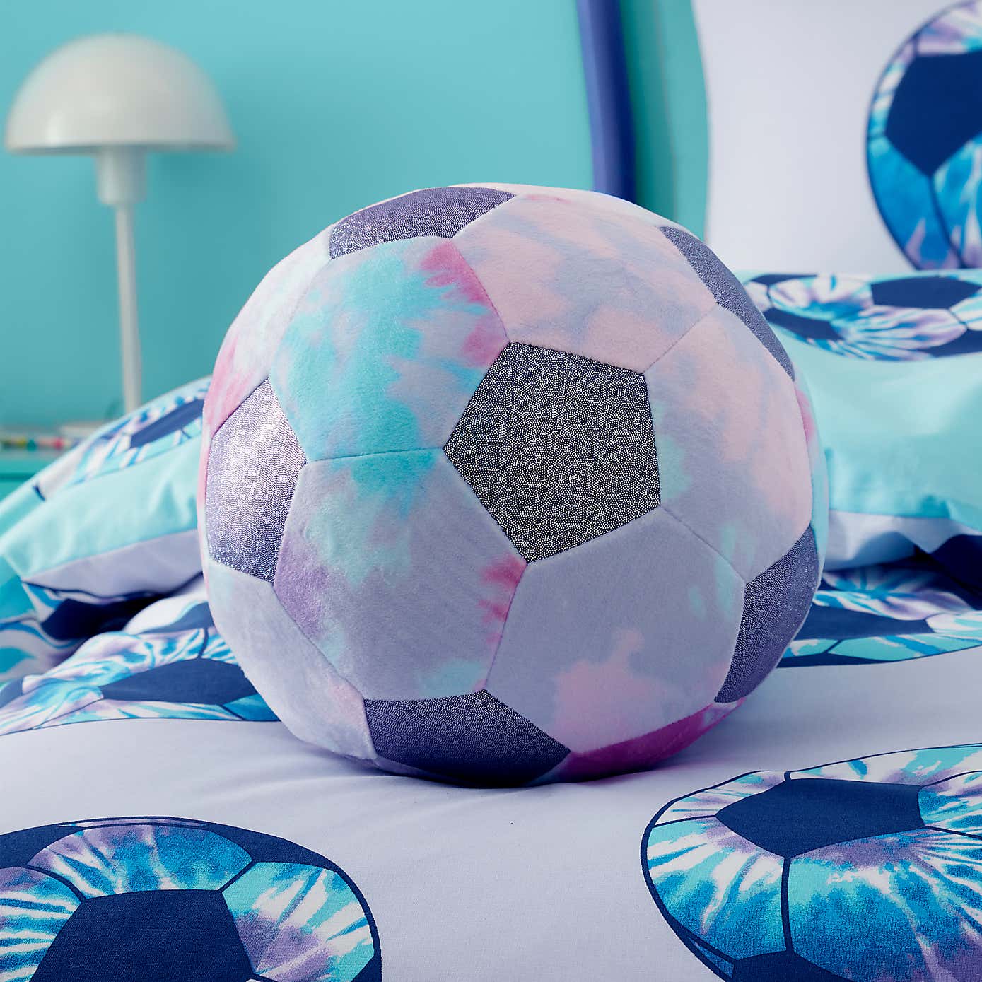 Catherine Lansfield Tie Dye Football Cushion