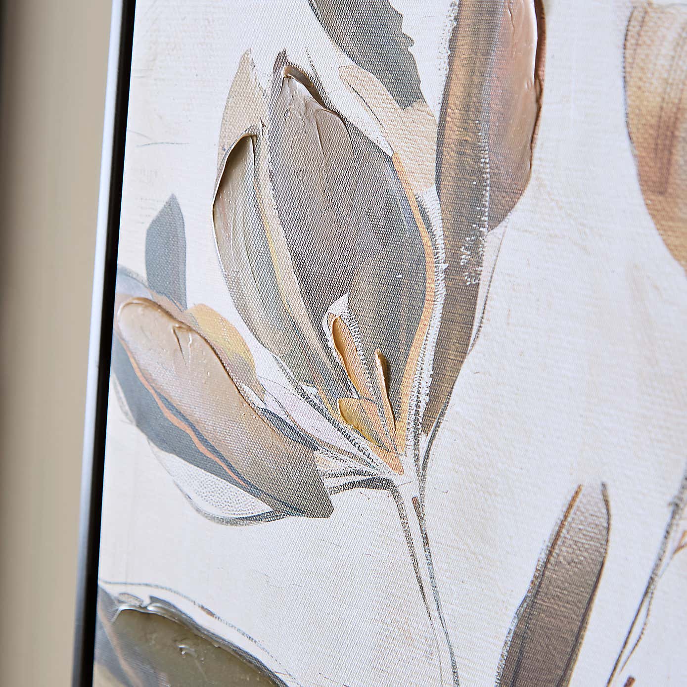 Set of 2 Autumn Flowers Framed Canvases