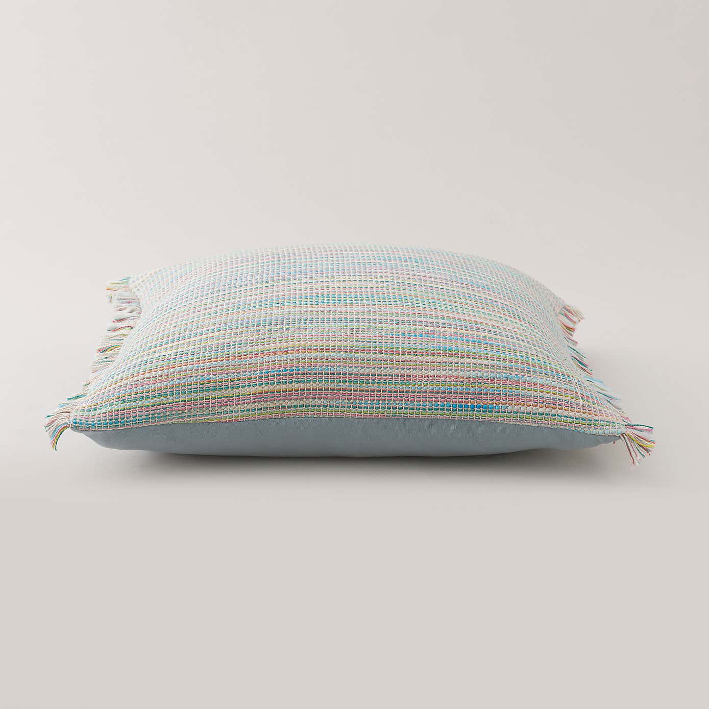 Ava Flat Weave Cotton Square Cushion