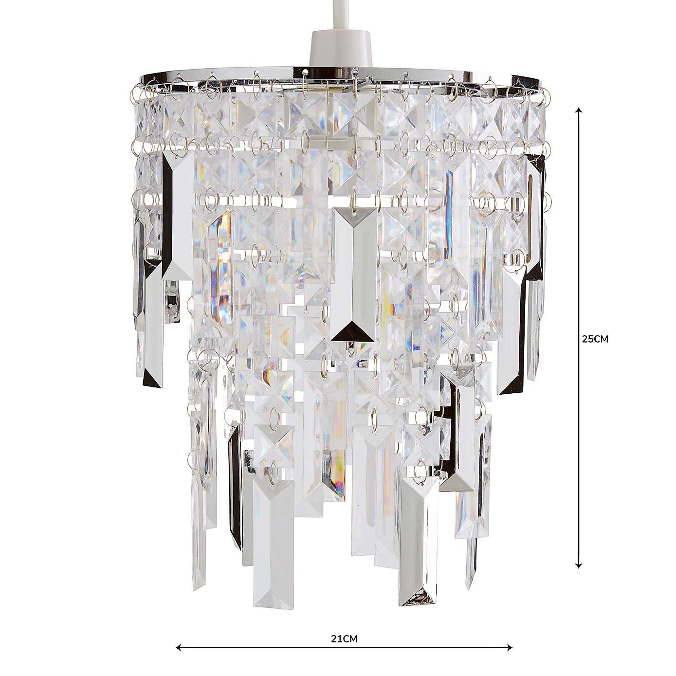 Caressa Jewel Easy Fit Pendant Shade
