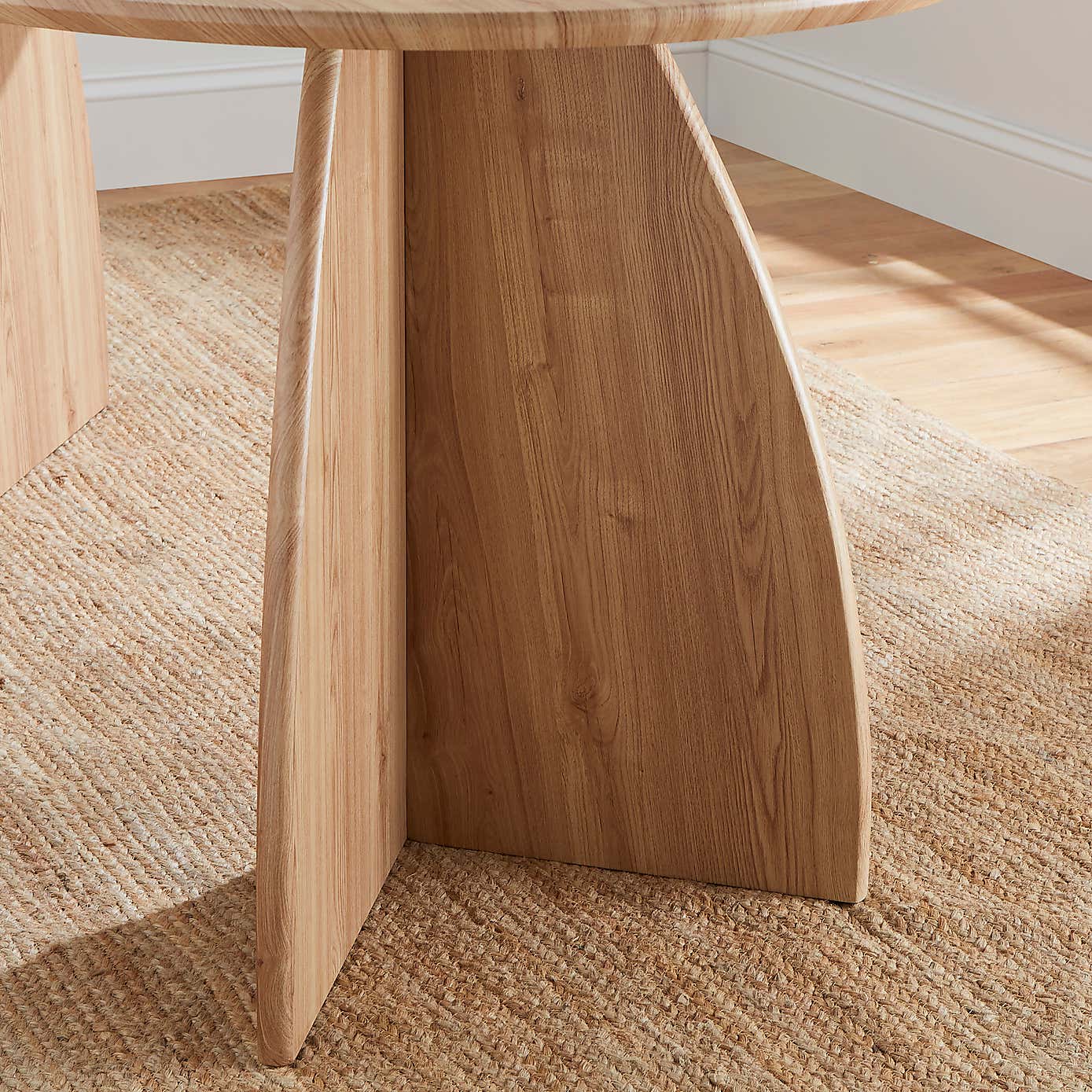 Effy Oval Dining Table, Natural Wood Effect