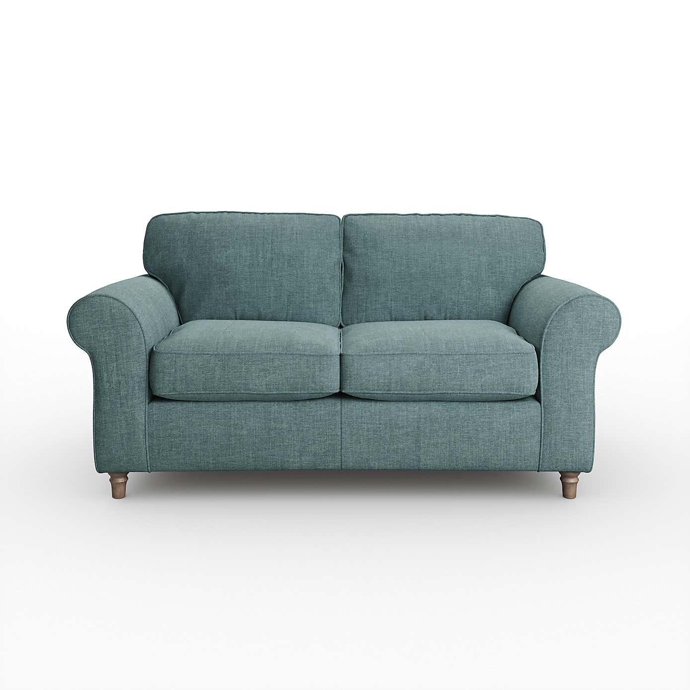 Flori 2 Seater Sofa, Tonal Plush Chenille