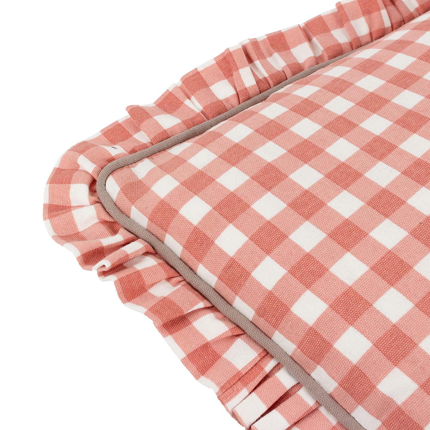 furn. Maude Gingham Cotton Square Cushion