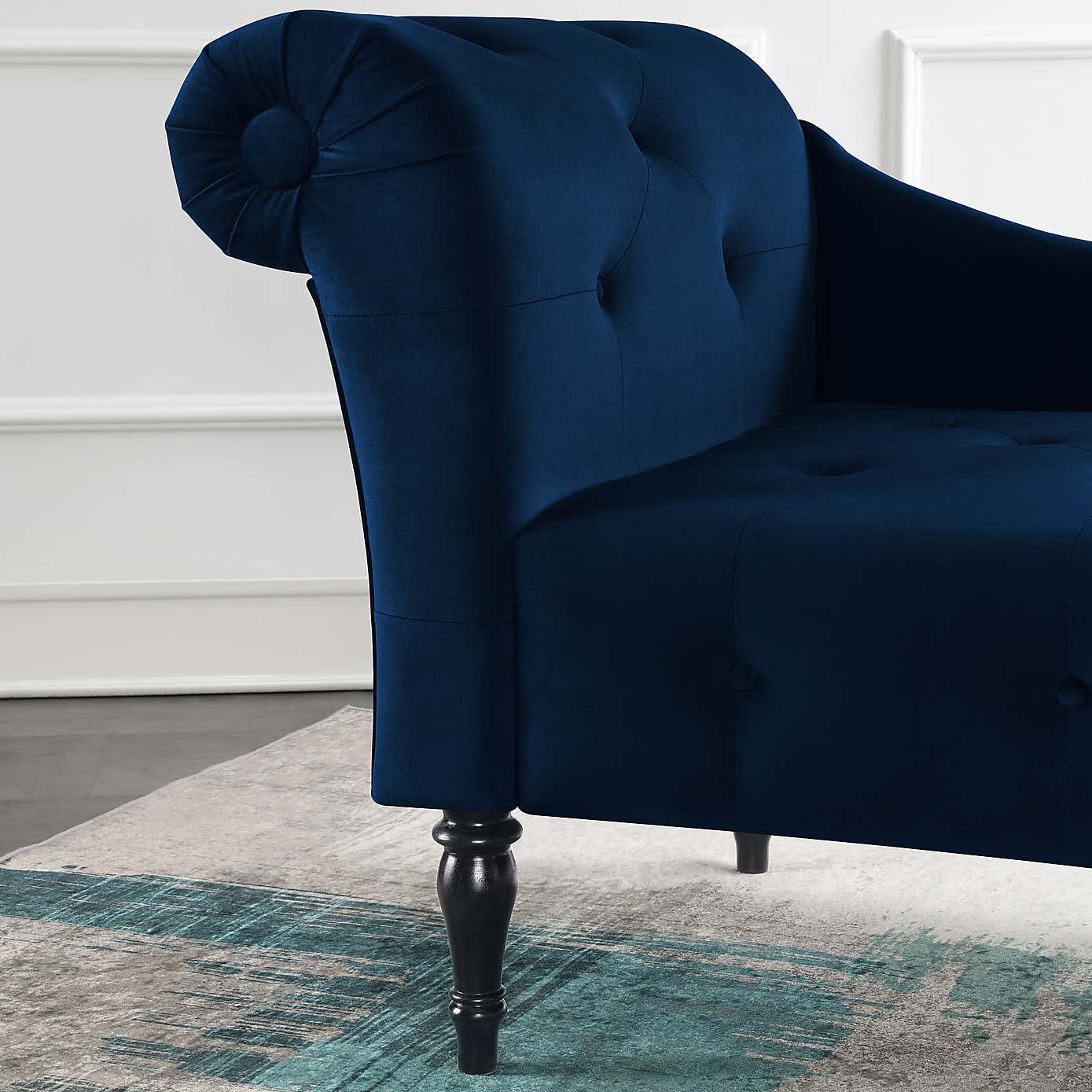 Wisteria Velvet Chaise Lounge