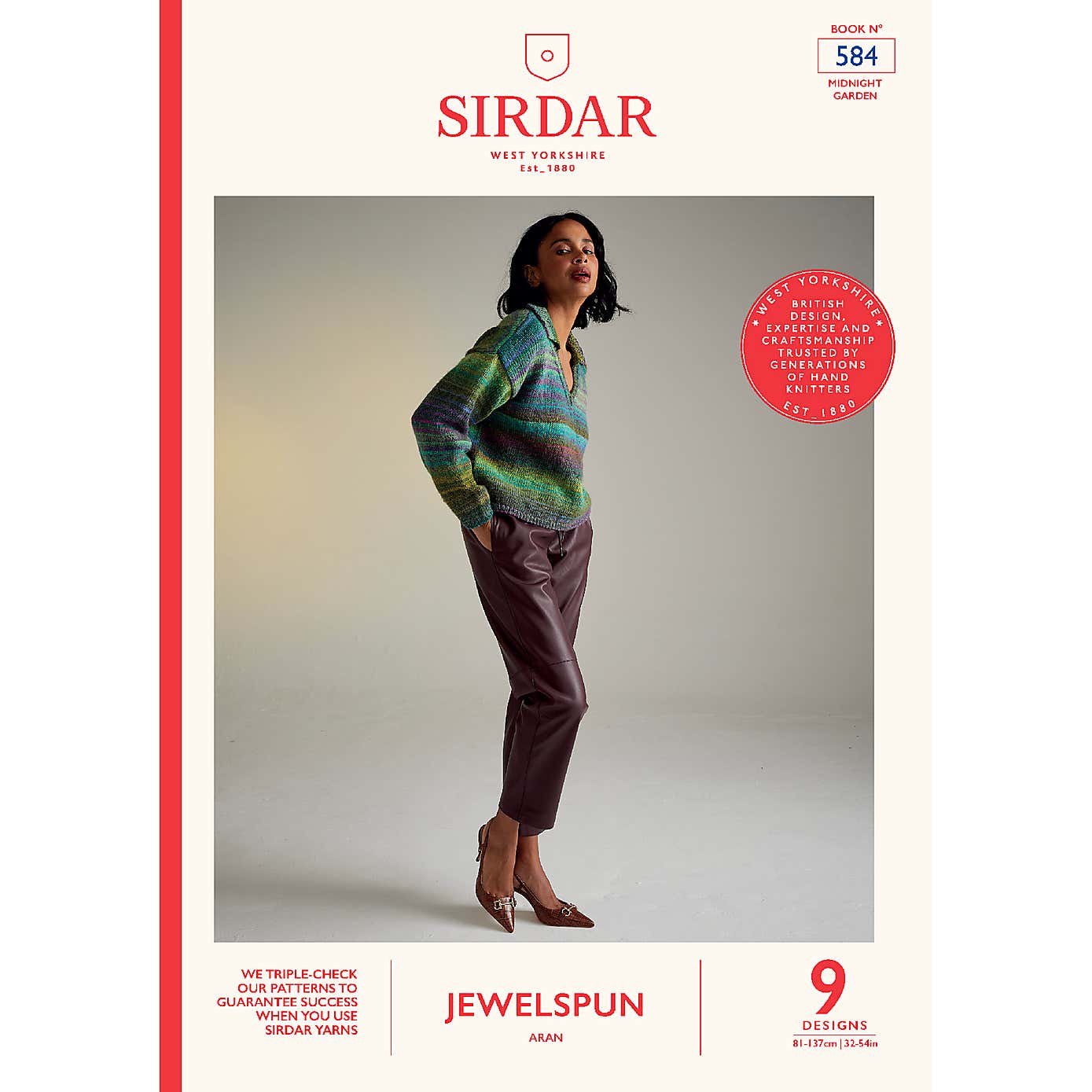 Midnight Garden Knitting & Crochet Pattern Book In Sirdar Jewelspun Aran