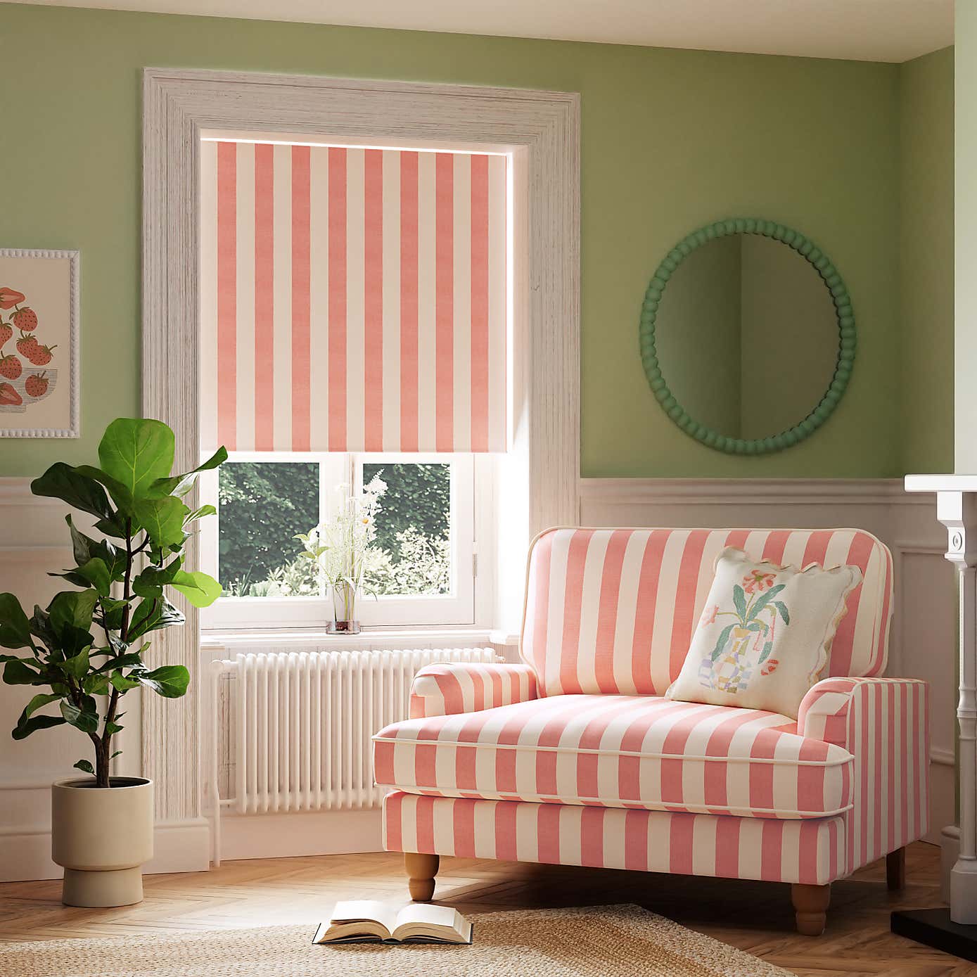 Beatrice Stripe Blackout Roller Blind