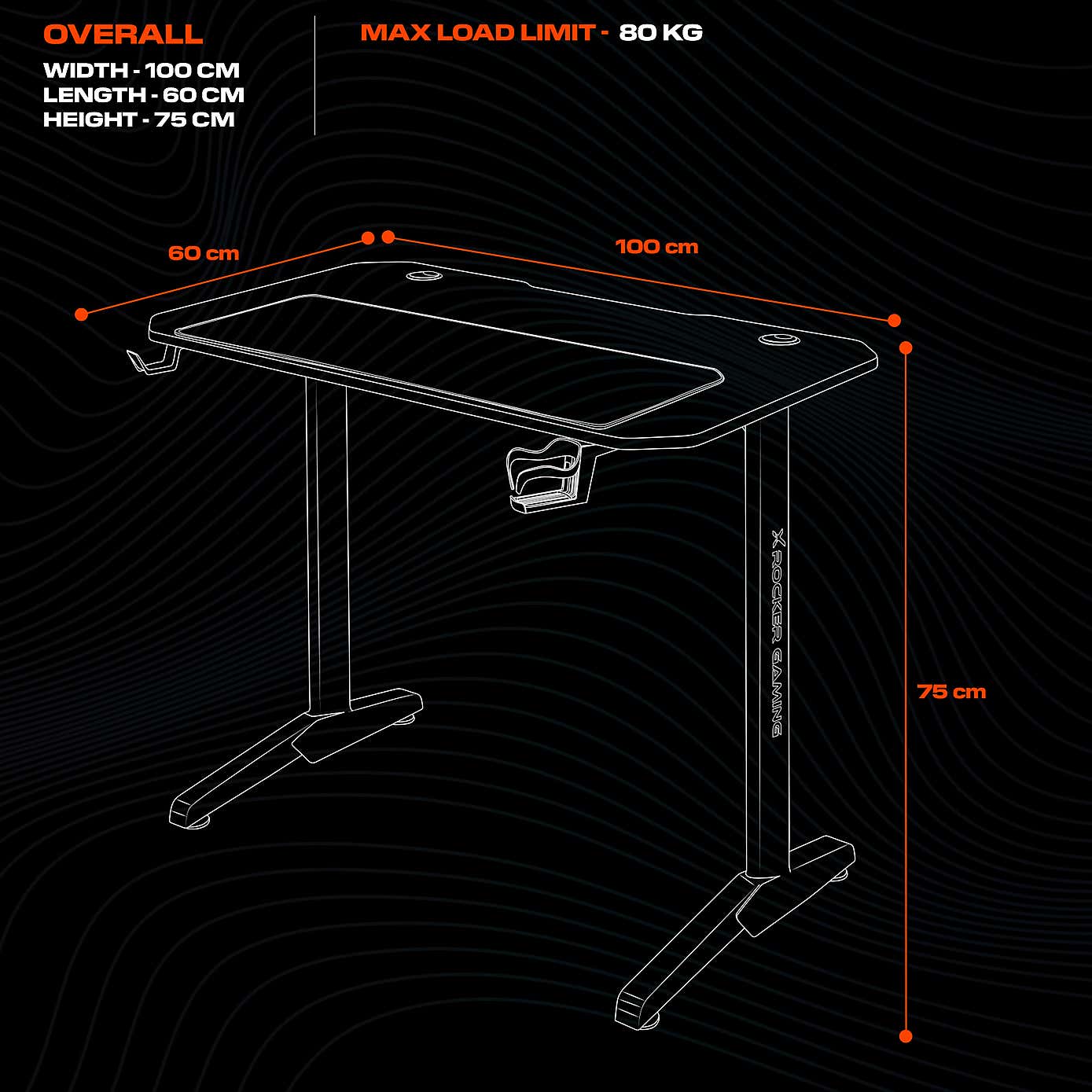 X Rocker Panther Esports Gaming Desk