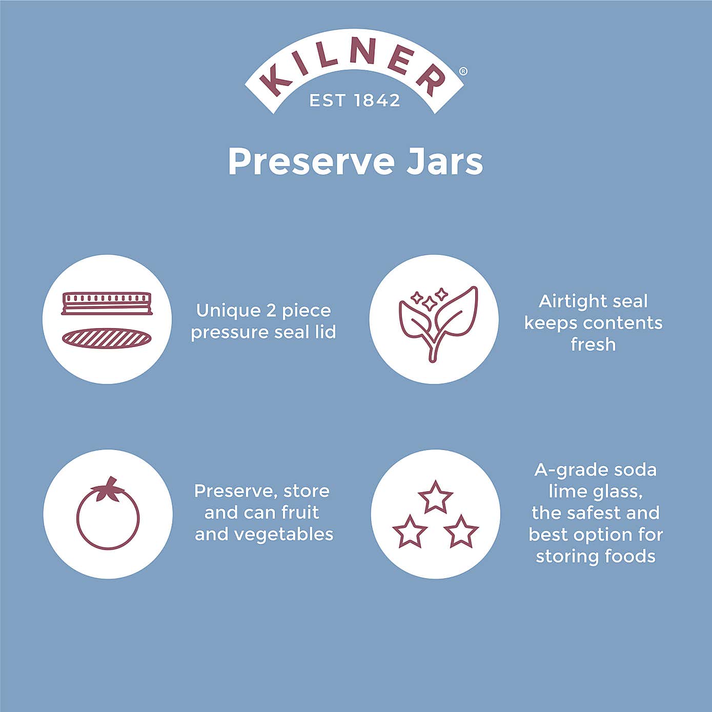 Kilner 500ml Preserving Jar