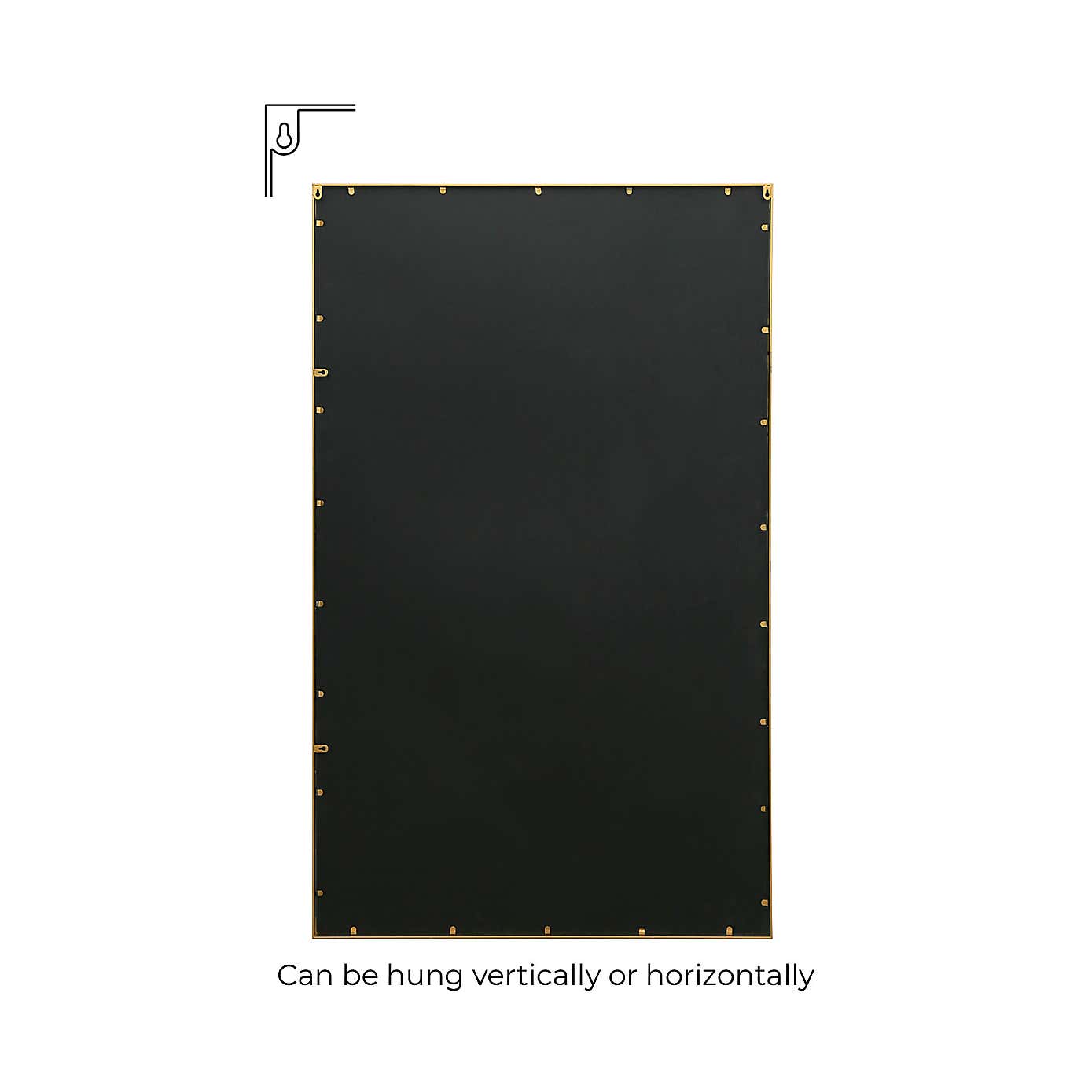 Penestra Modern Rectangle Indoor Outdoor Wall Mirror