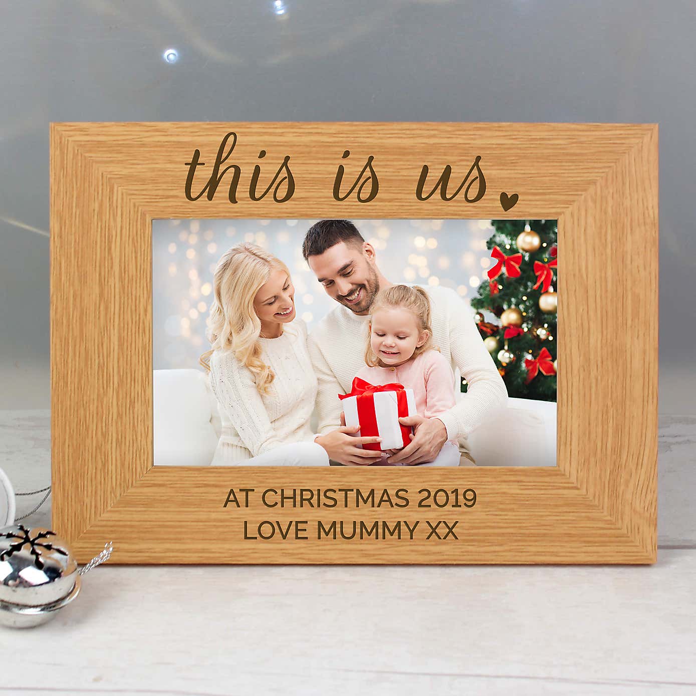 Personalised This Is Us Wooden Landscape Photo Frame