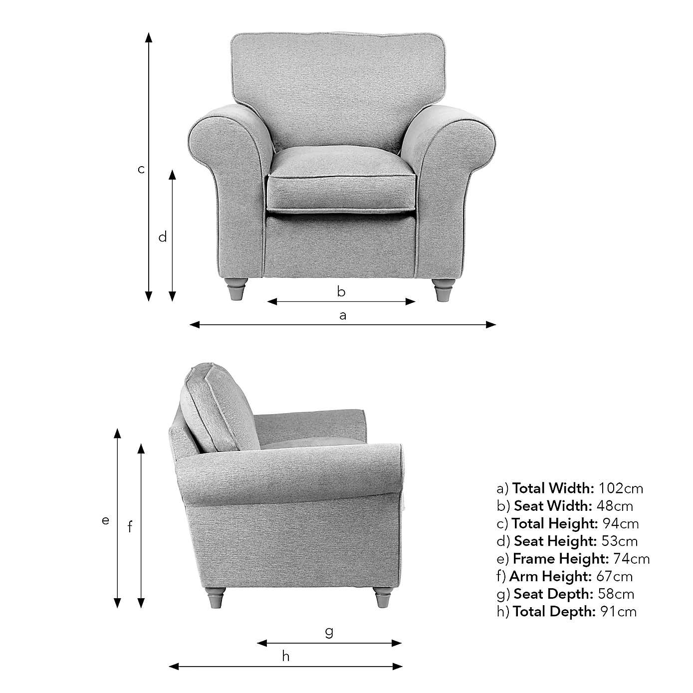 Rosa Fabric Armchair