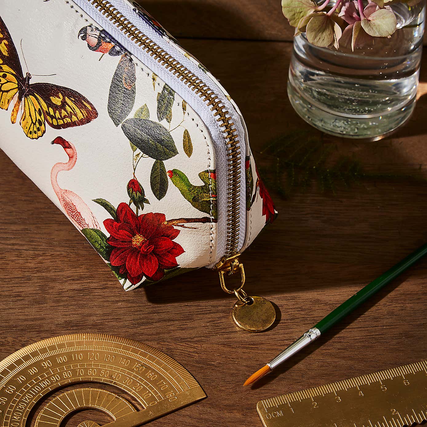 Recycled Leather Kaleidoscope Pencil Case