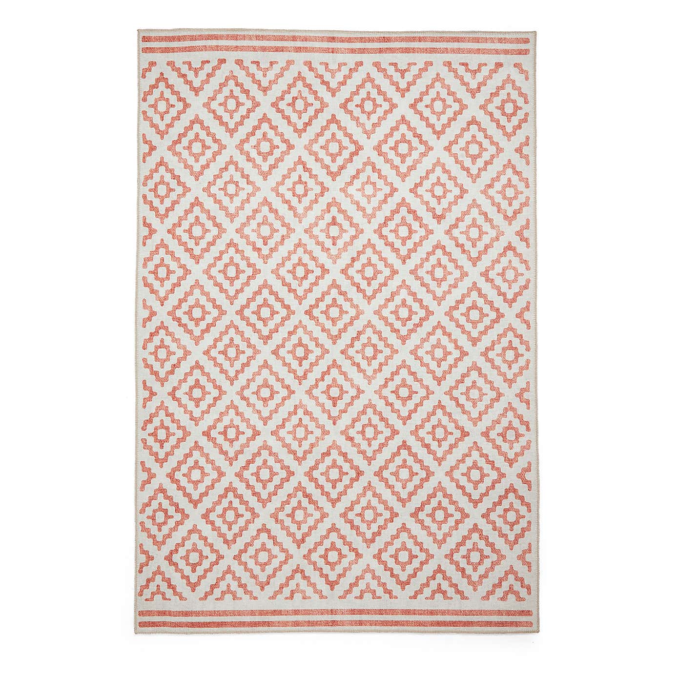 Coral Diamond Rug