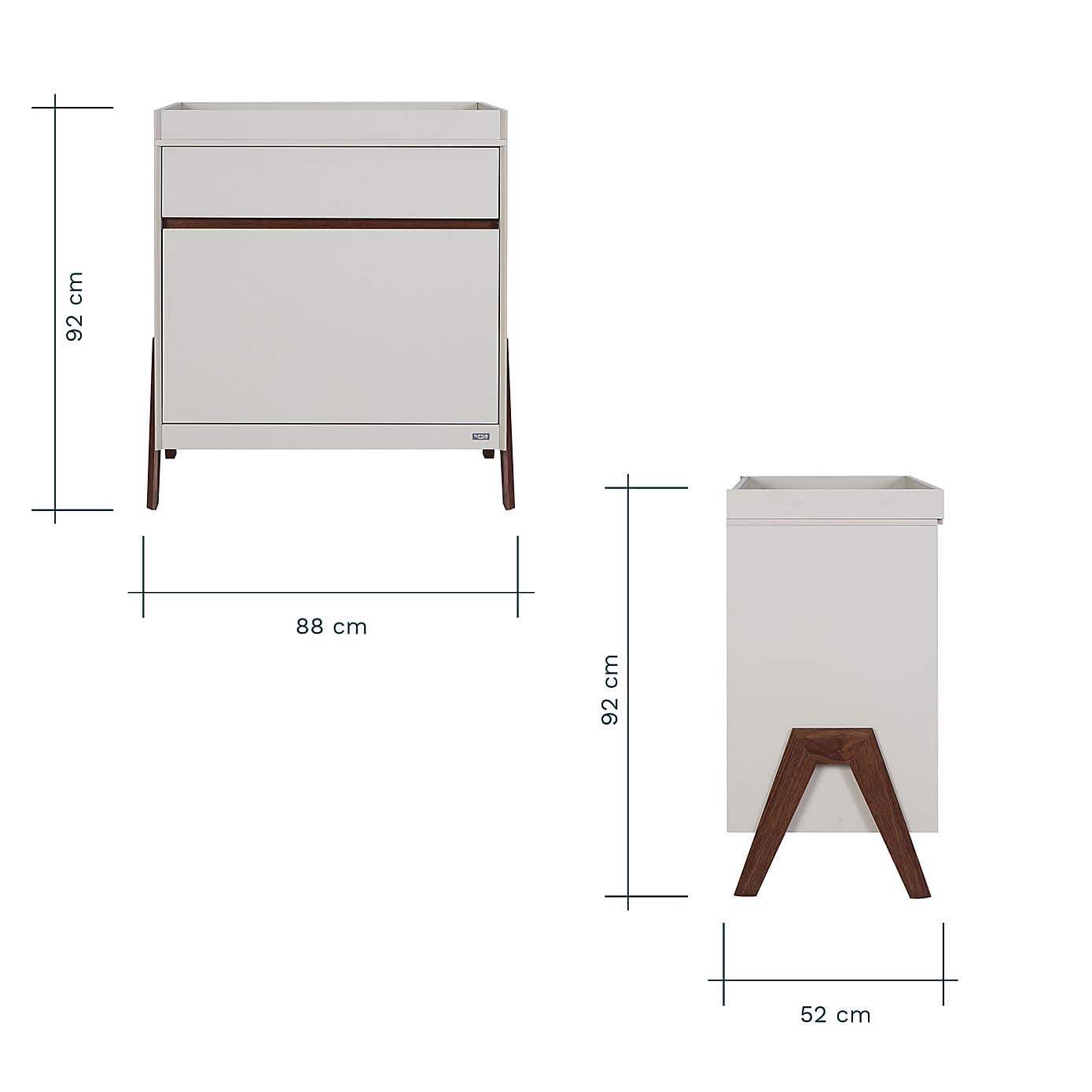 Tutti Bambini Fuori Mini 3 Piece Nursery Furniture Set
