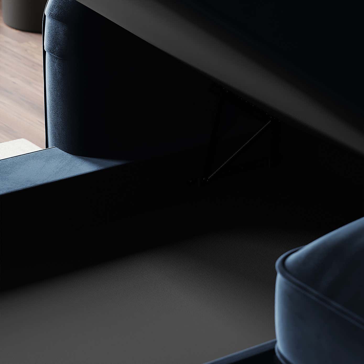 Beatrice Matte Velvet 4 Seater Corner Chaise Double Sofa Bed