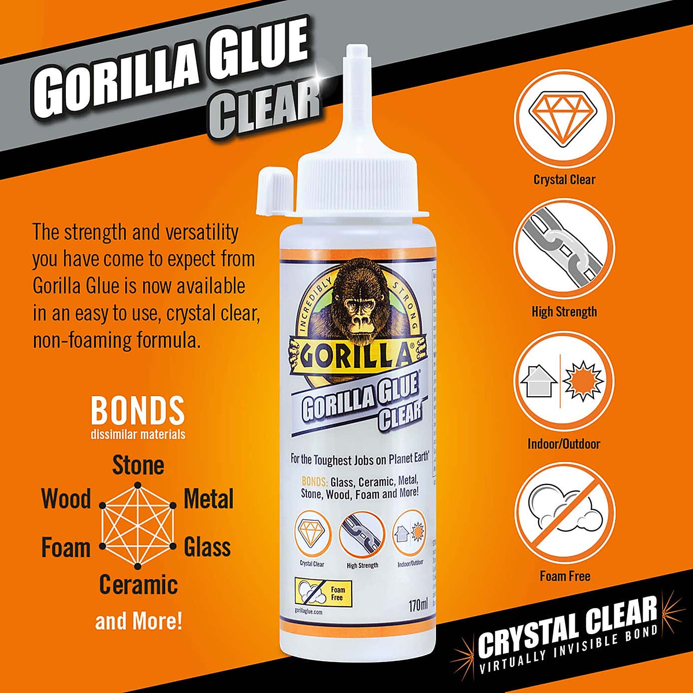 Gorilla Clear 50ml Glue