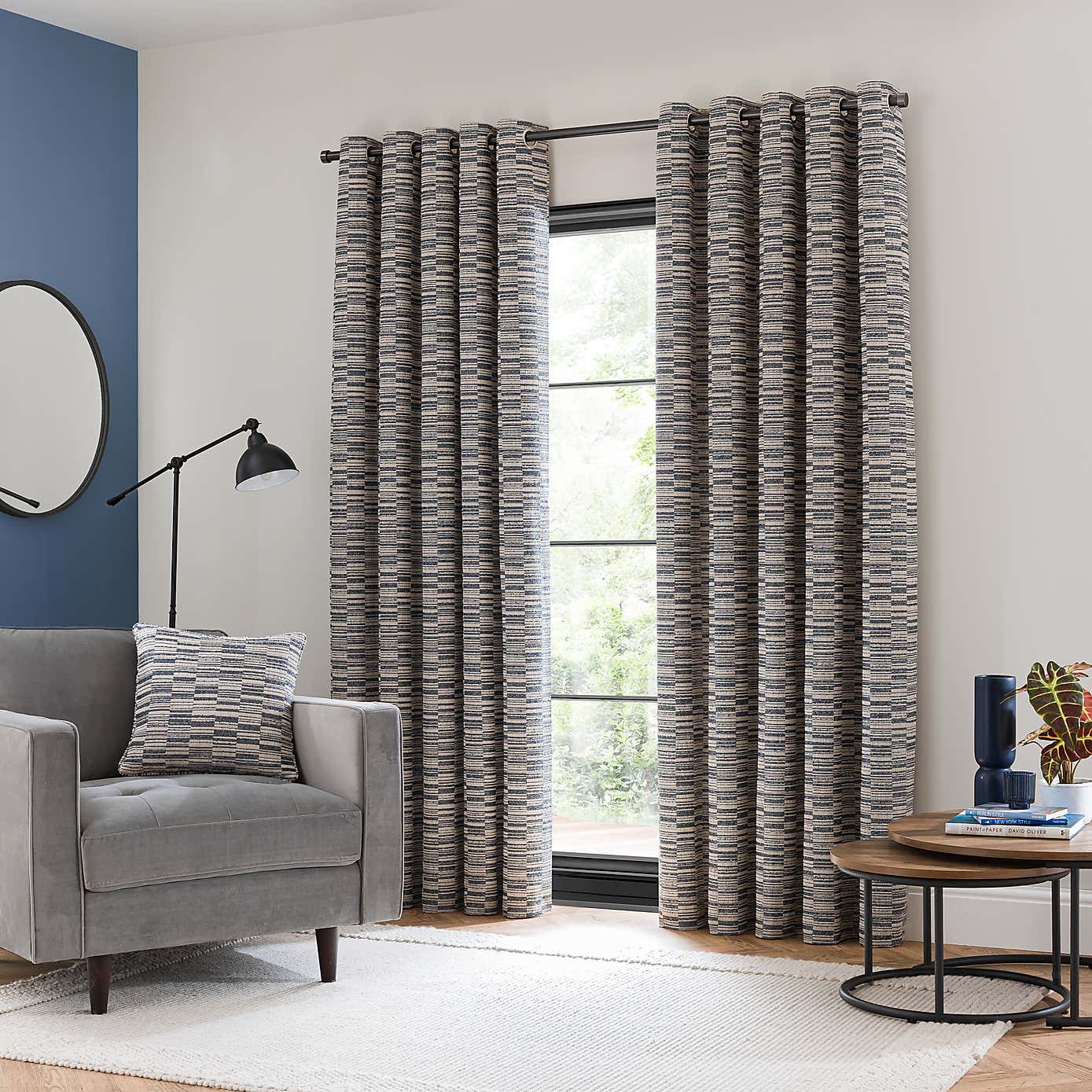 Roscoe Woven Eyelet Curtain