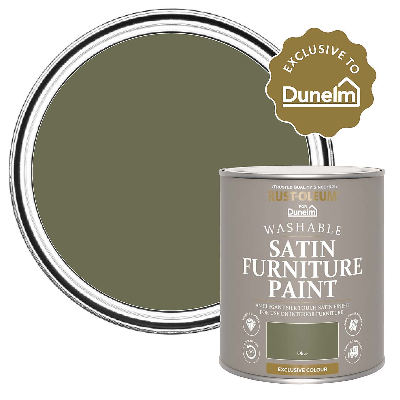 Olive Satin 750ml Furniture Paint