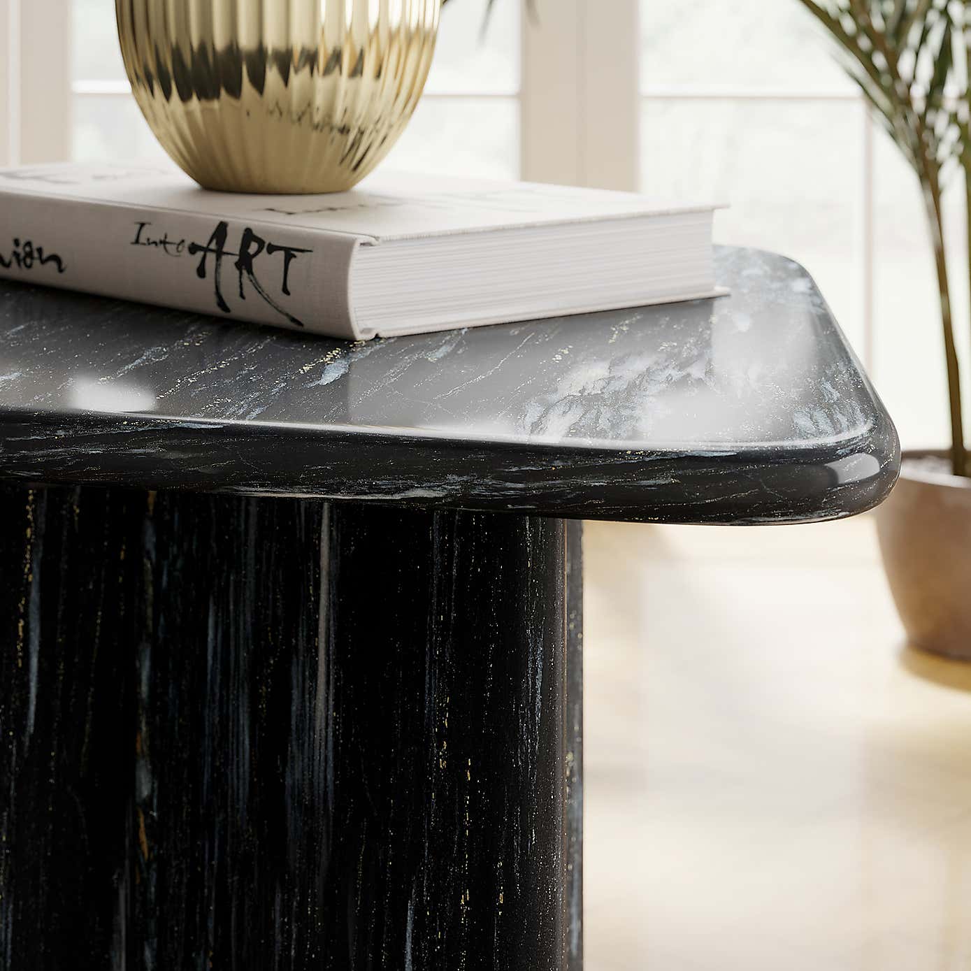 Lana Marble Tall Side Table