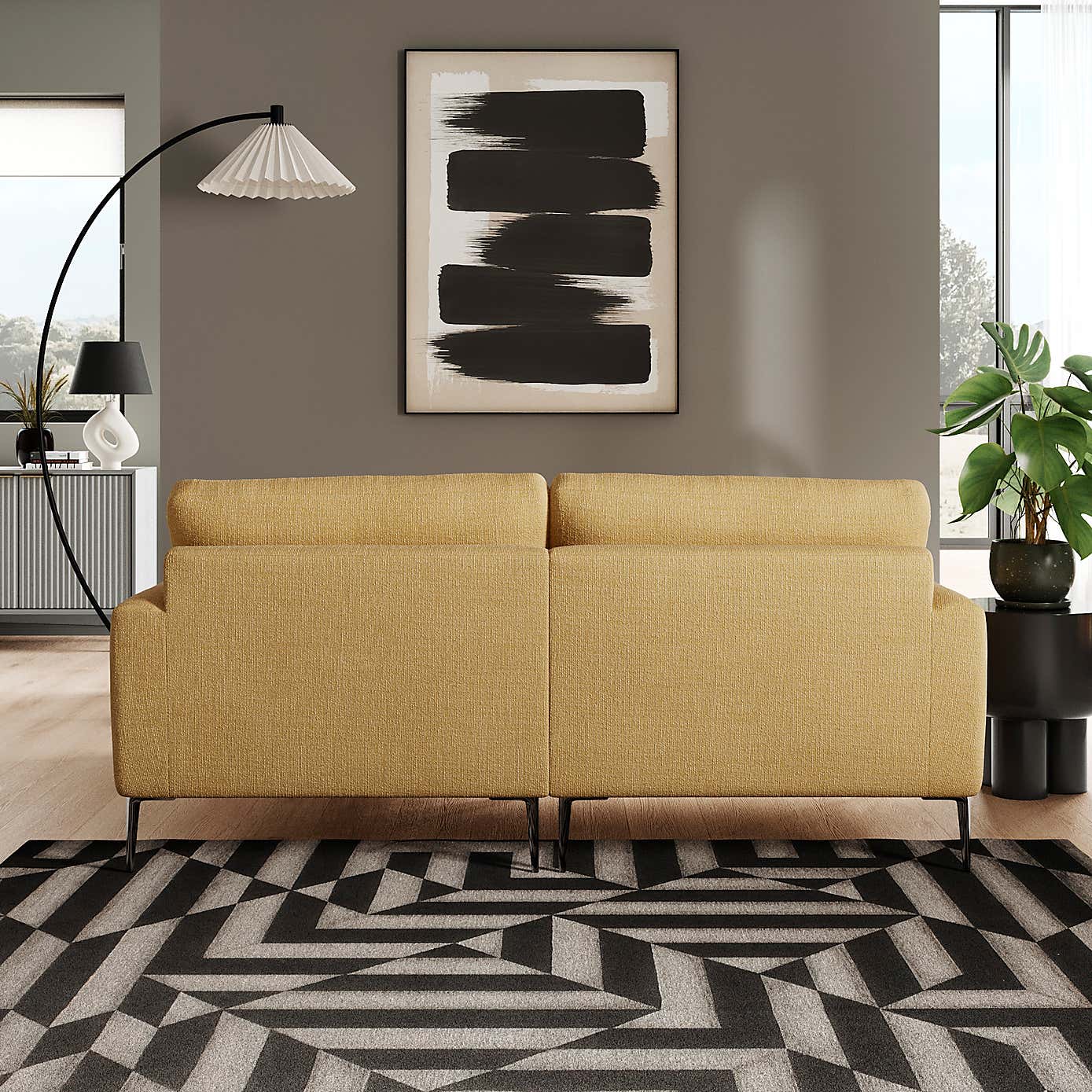 Lawson Chunky Tonal Weave Corner Chaise Sofa