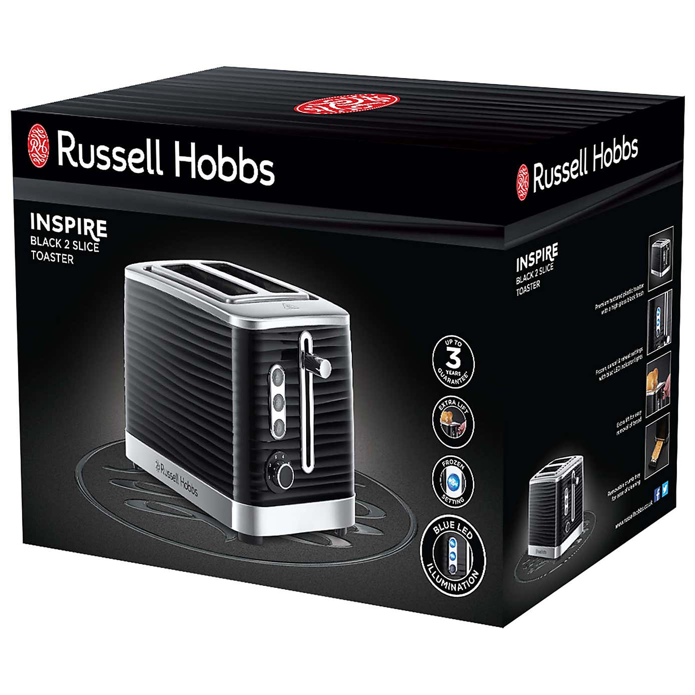 Russell Hobbs Inspire 2 Slice Toaster