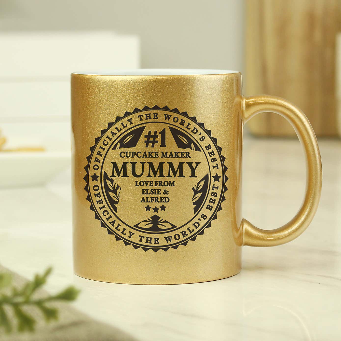 Personalised World's Best Gold Mug