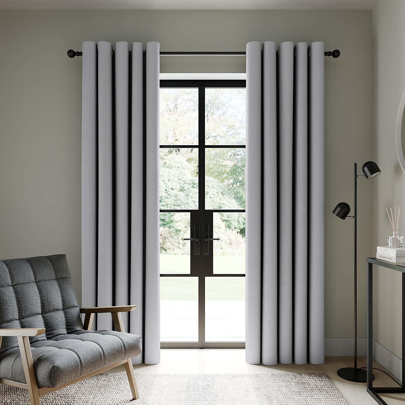 Berlin Blackout Eyelet Curtains