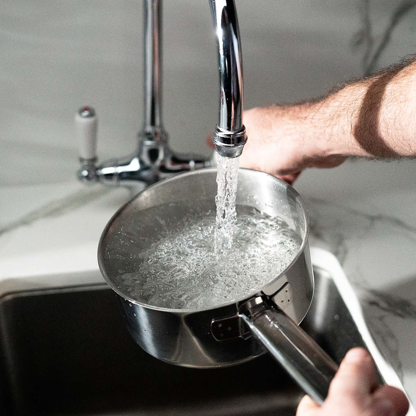 Tala Performance Superior Stainless Steel 3 Piece Saucepan Set with Steamer