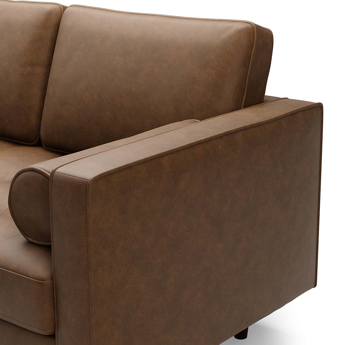 Zoe Faux Leather Right Hand Corner Sofa