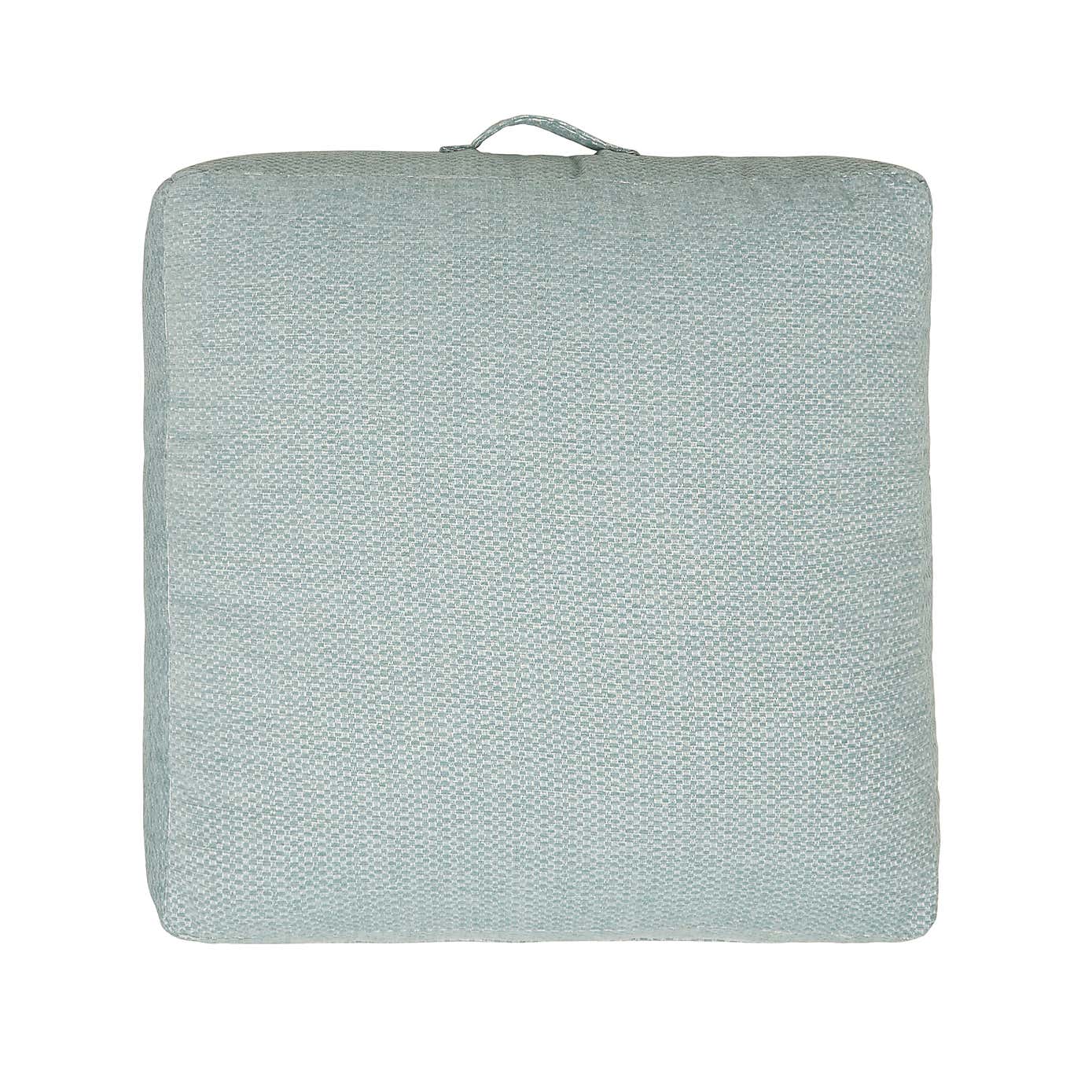 Chenille Duck Egg Slub Floor Cushion