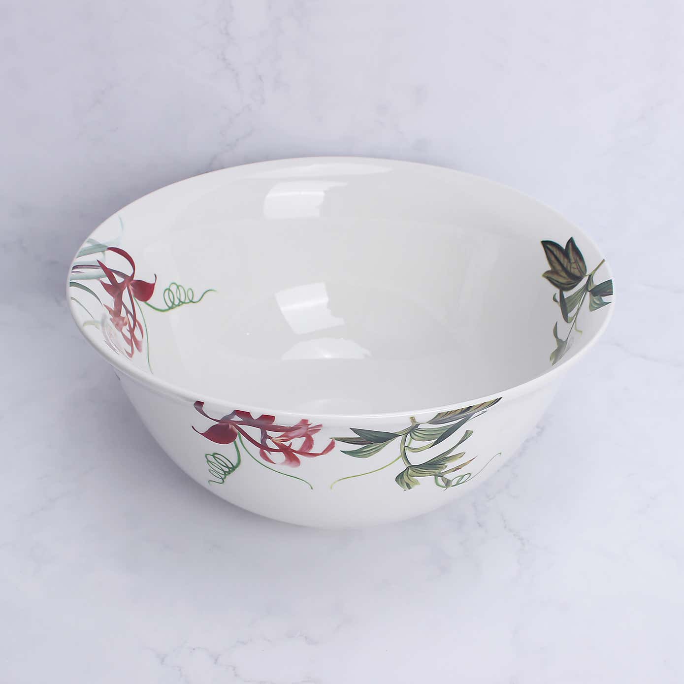 Botanical Bird Serving Bowl