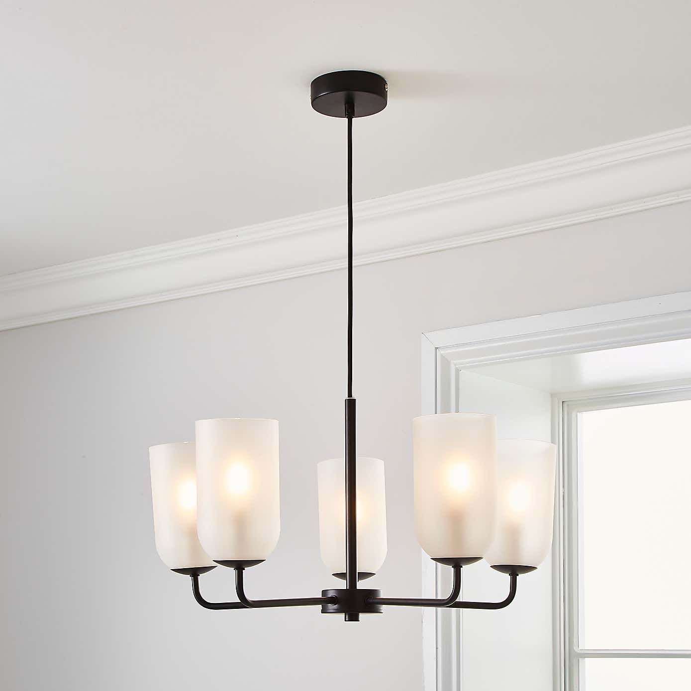 Palazzo Frosted 5 Light Chandelier