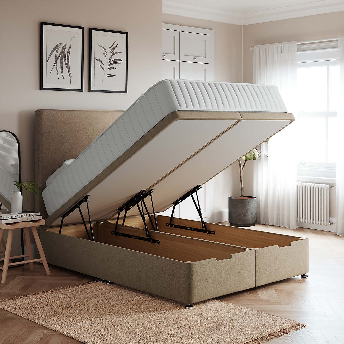 End Tweed Ottoman Base