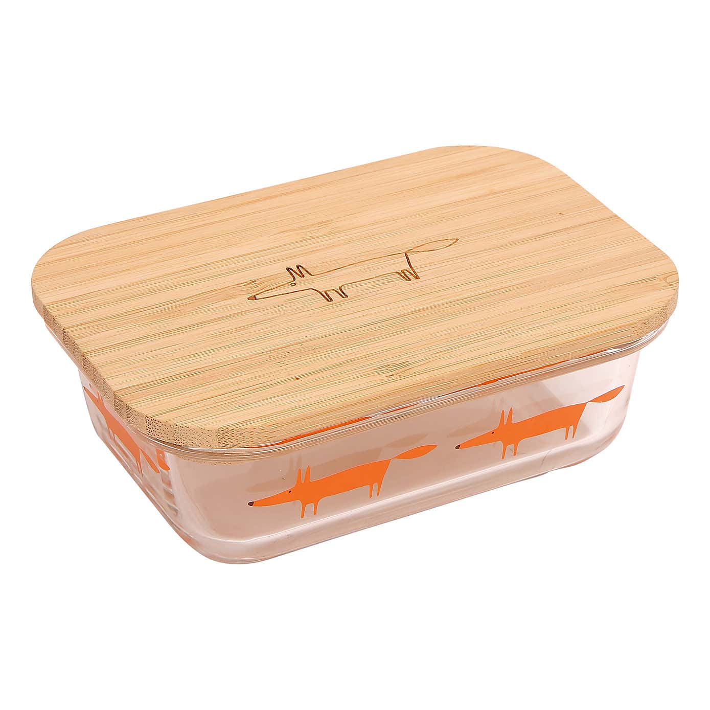 Scion Dexam Mr Fox 370ml Mini Rectangular Glass Storage Dish