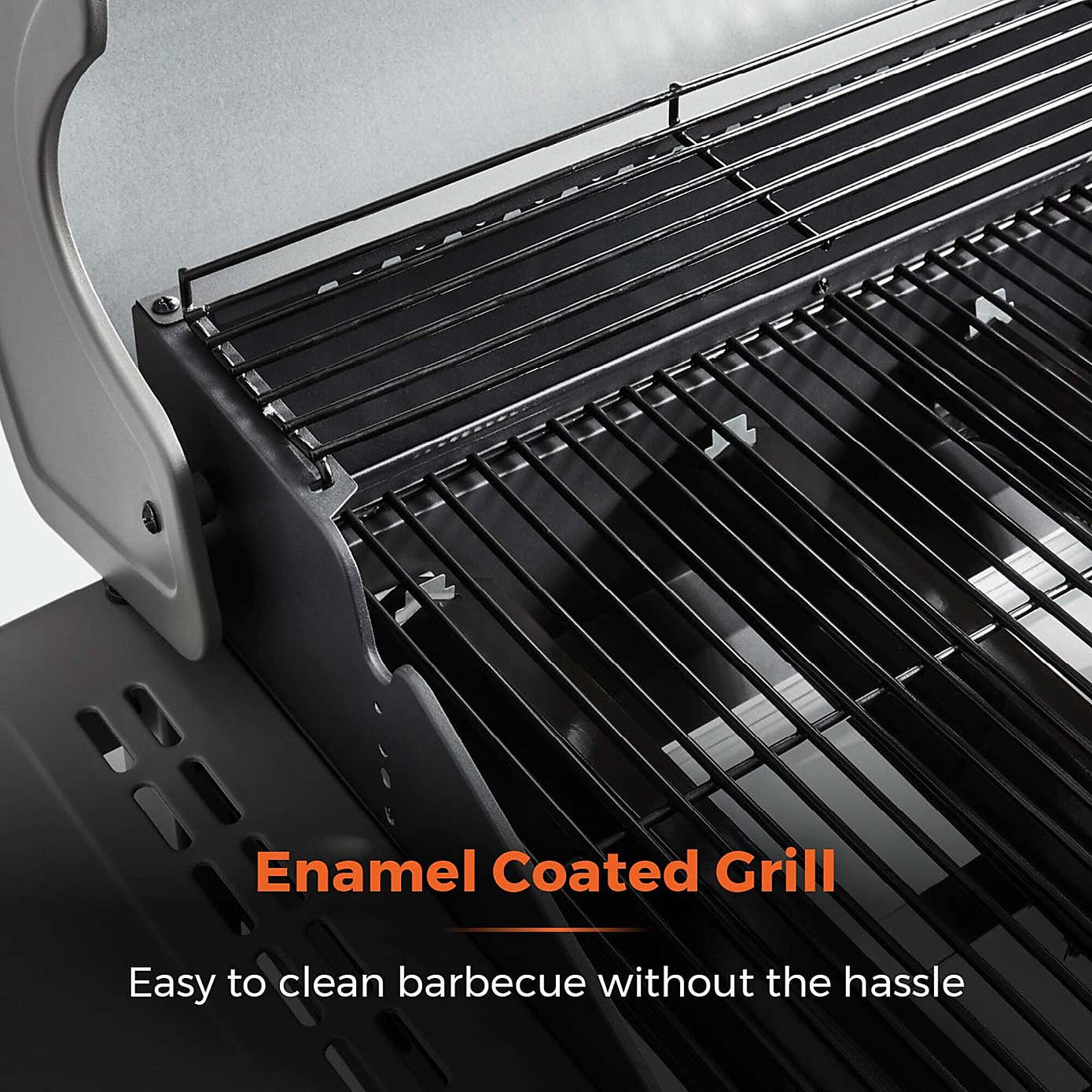 Tower Stealth 3000 Three Burner Gas BBQ with Side Burner, Grey Steel