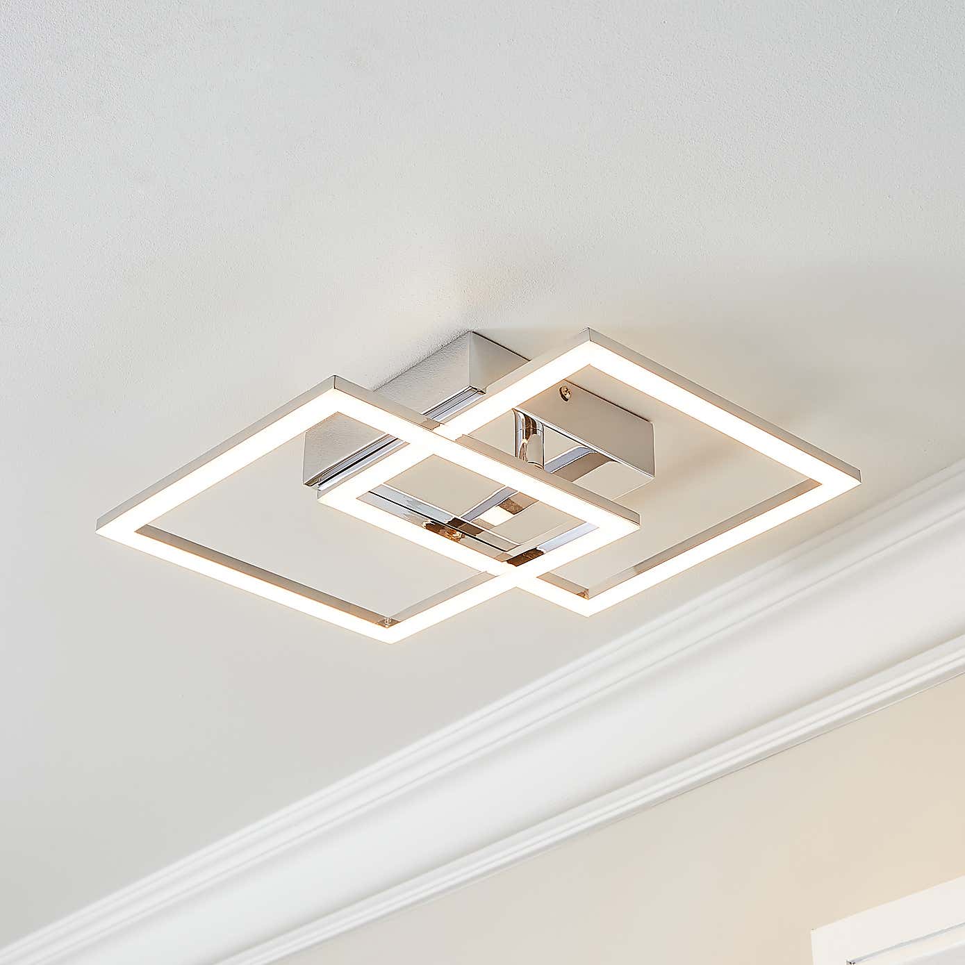 Bode LED Diamond Flush Ceiling and Wall Light