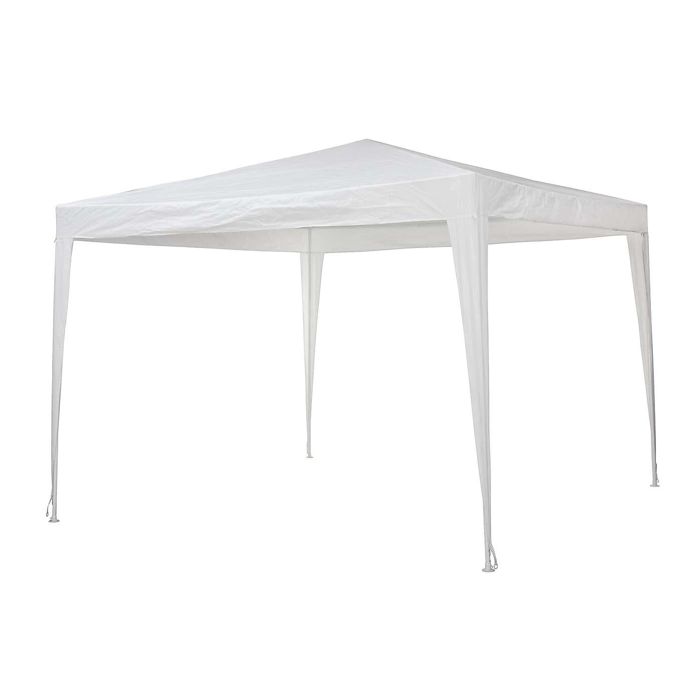 3m x 3m White Gazebo