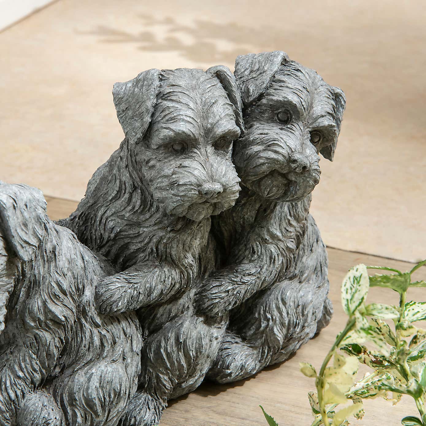 4 Schnauzer Garden Décor