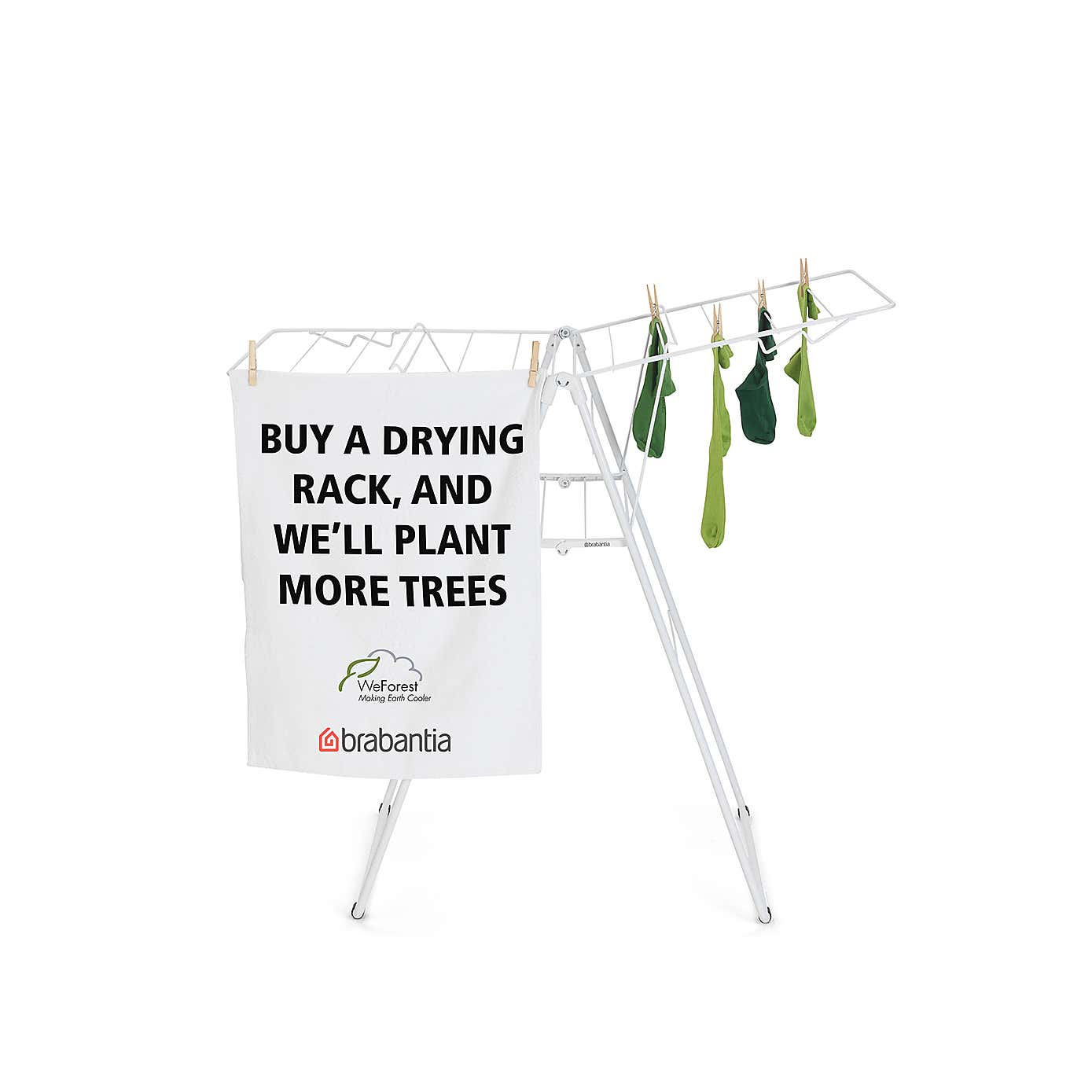 Brabantia White HangOn Drying Rack 15m