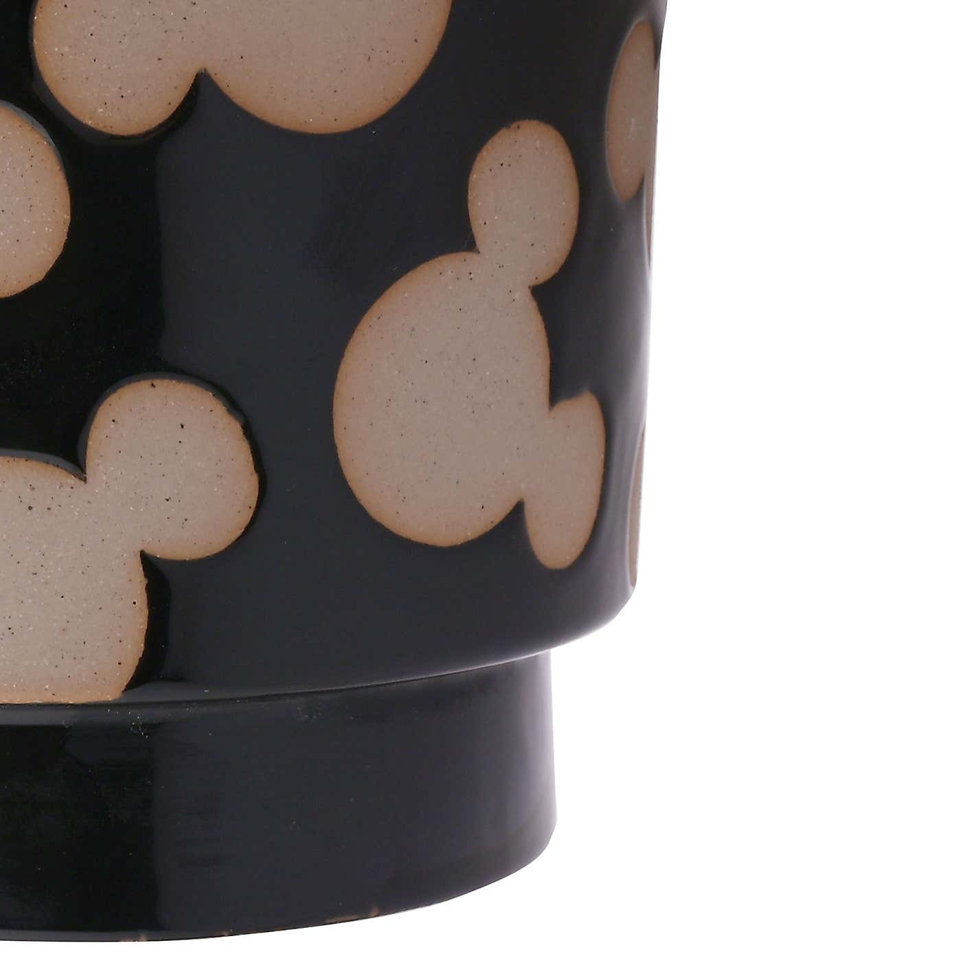 Artificial Plant in Disney Mickey Mouse Black Ceramic Plant Pot