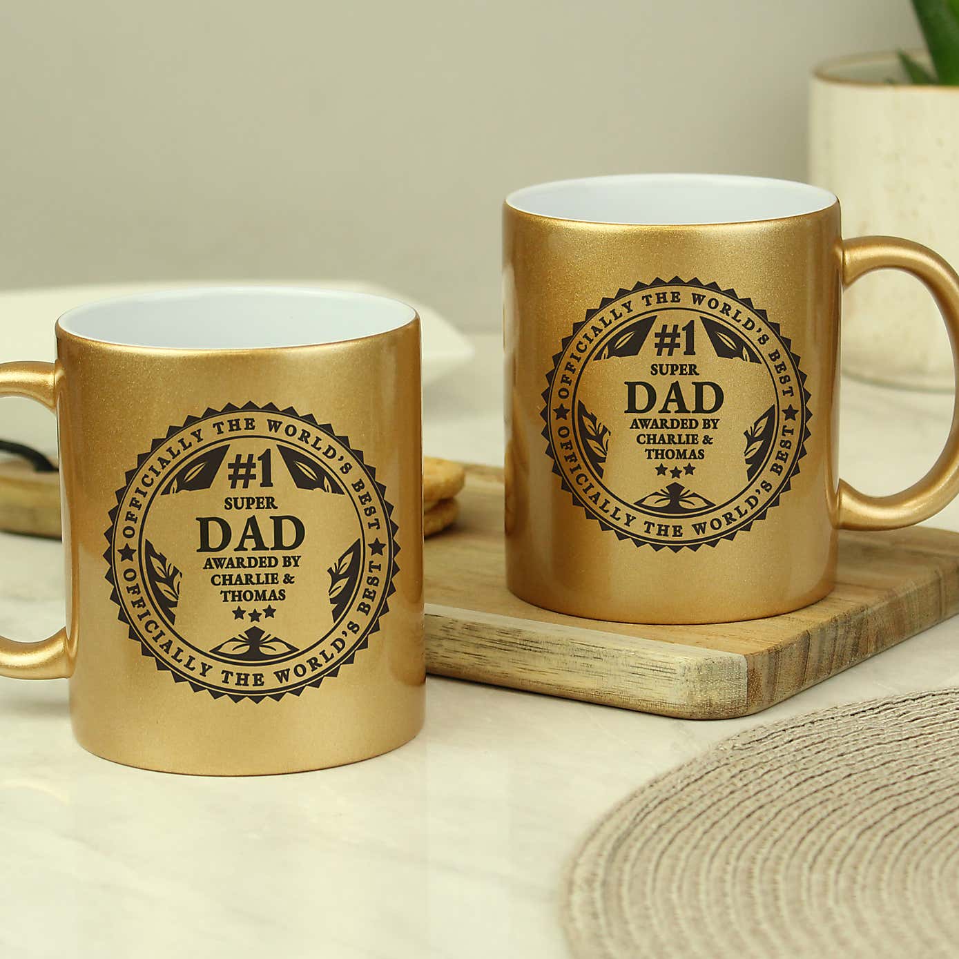 Personalised World's Best Gold Mug