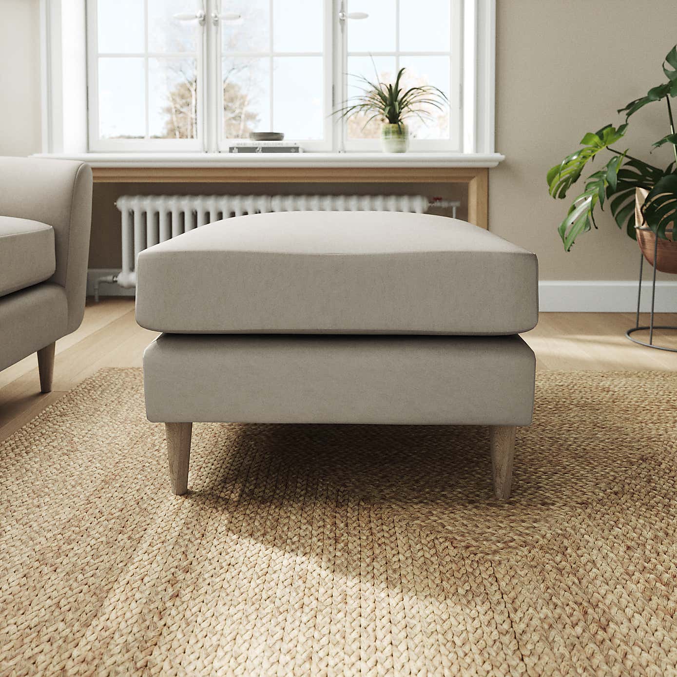 Sven Opulent Velvet Footstool