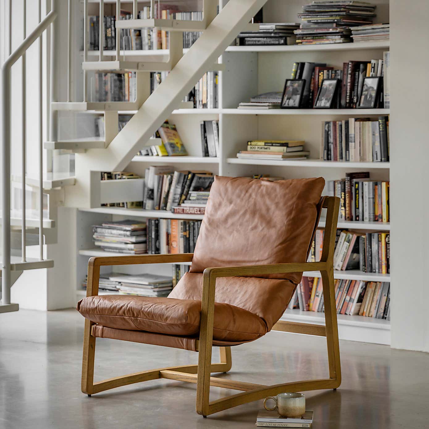 Davis Lounge Chair, Leather
