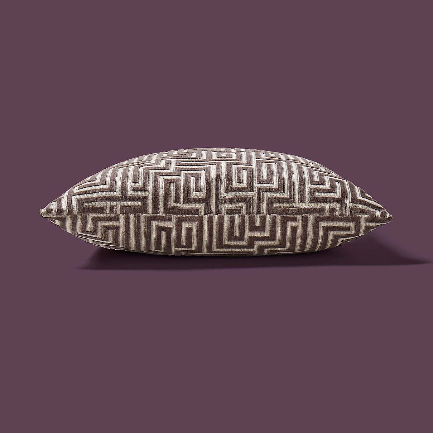 Greek Key Cut Square Cushion