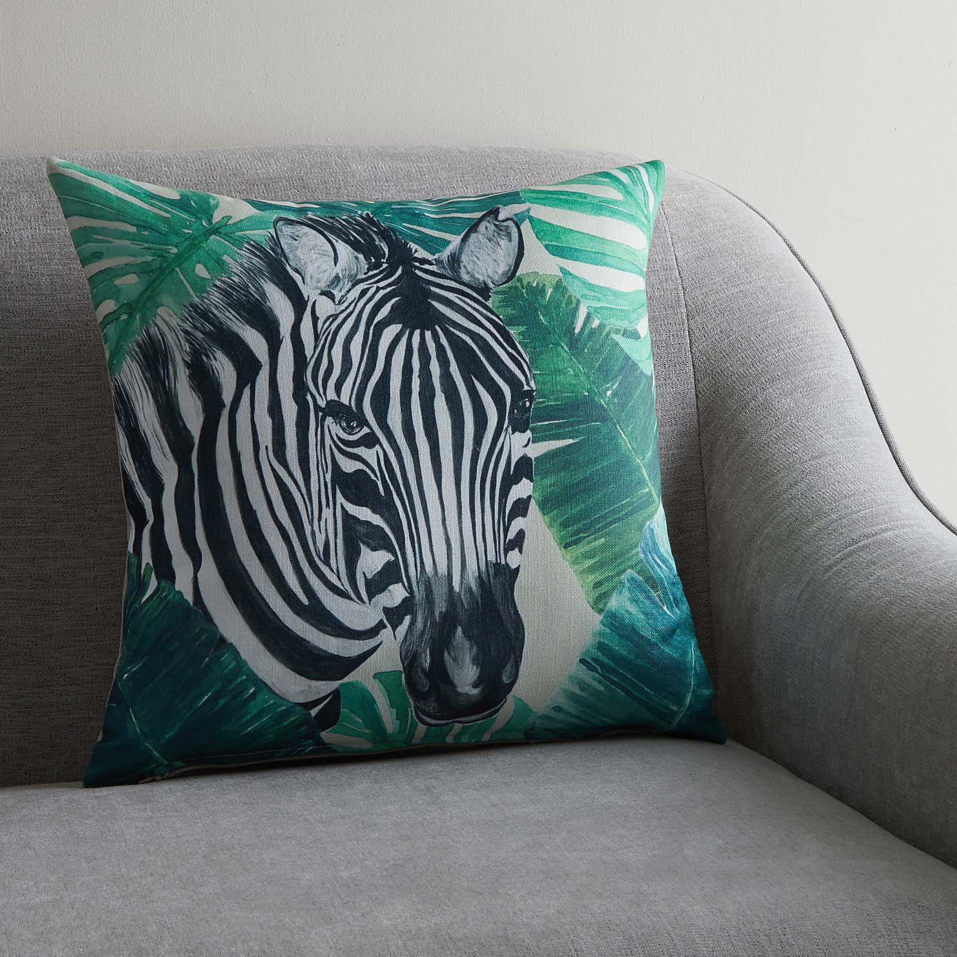 Zebra Jungle Print Cushion