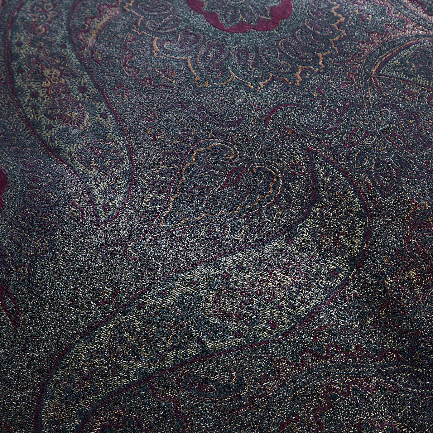 Dorma Paisley Jacquard Damson Duvet Cover and Pillowcase Set