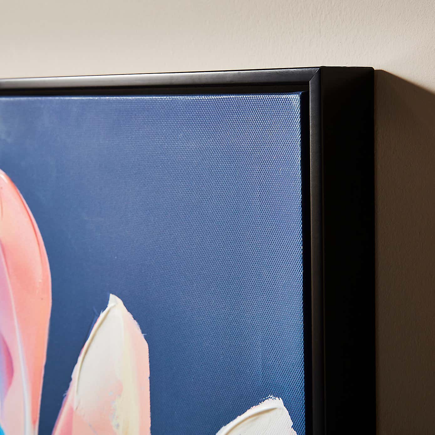 Flower Hand Finished Framed Canvas